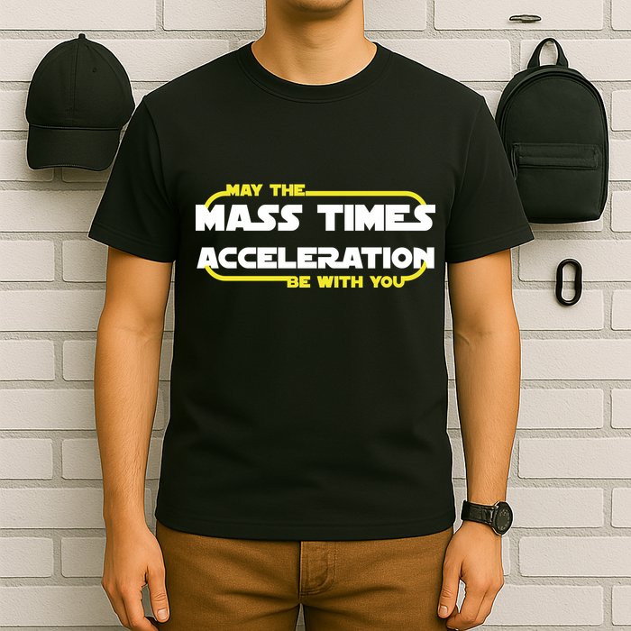 May The Mass Times Acceleration Be With You T-Shirt