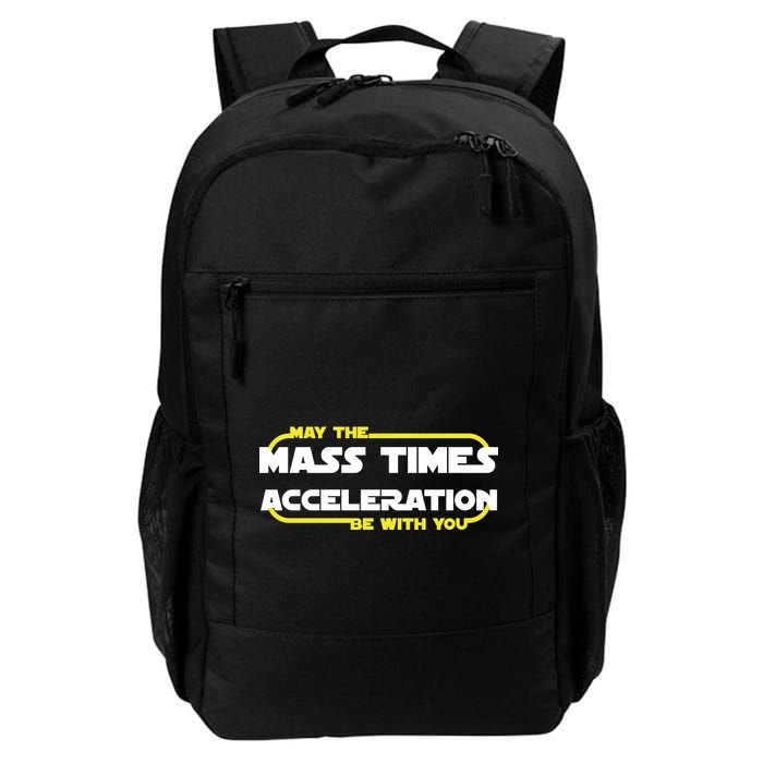 May The Mass Times Acceleration Be With You Backpack