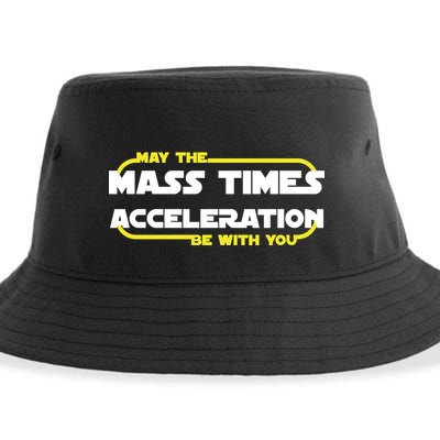 May The Mass Times Acceleration Be With You Sustainable Bucket Hat