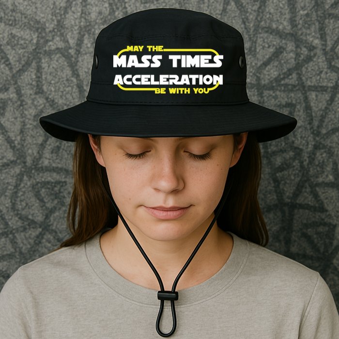May The Mass Times Acceleration Be With You Bucket Hat