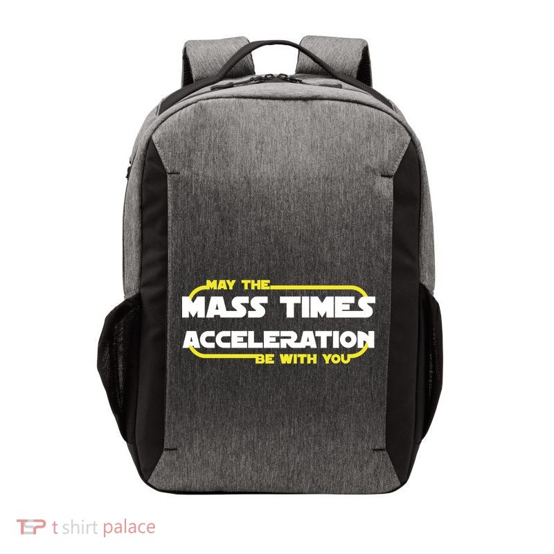 May The Mass Times Acceleration Be With You Vector Backpack