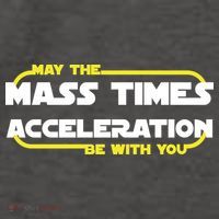 May The Mass Times Acceleration Be With You Vector Backpack