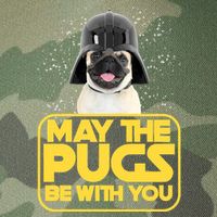 May The Pugs Be With You Legacy Tie Dye Trucker Hat