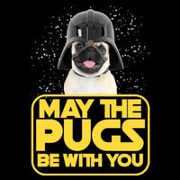 May The Pugs Be With You Full-Length Apron With Pockets