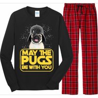 May The Pugs Be With You Long Sleeve Pajama Set