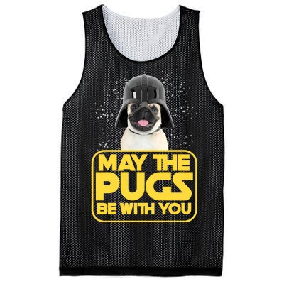 May The Pugs Be With You Mesh Reversible Basketball Jersey Tank