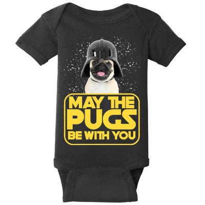 May The Pugs Be With You Baby Bodysuit