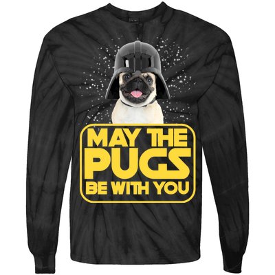 May The Pugs Be With You Tie-Dye Long Sleeve Shirt