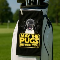 May The Pugs Be With You Golf Towel