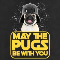 May The Pugs Be With You Golf Towel