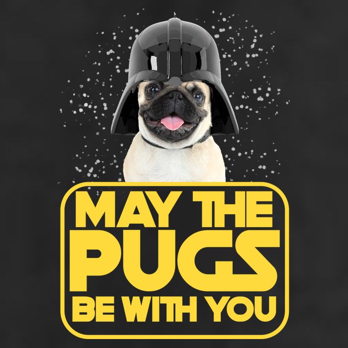 May The Pugs Be With You Golf Towel