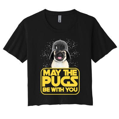 May The Pugs Be With You Crop Top