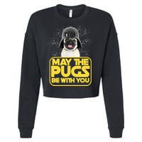 May The Pugs Be With You Cropped Pullover Crew