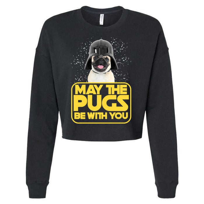 May The Pugs Be With You Cropped Pullover Crew