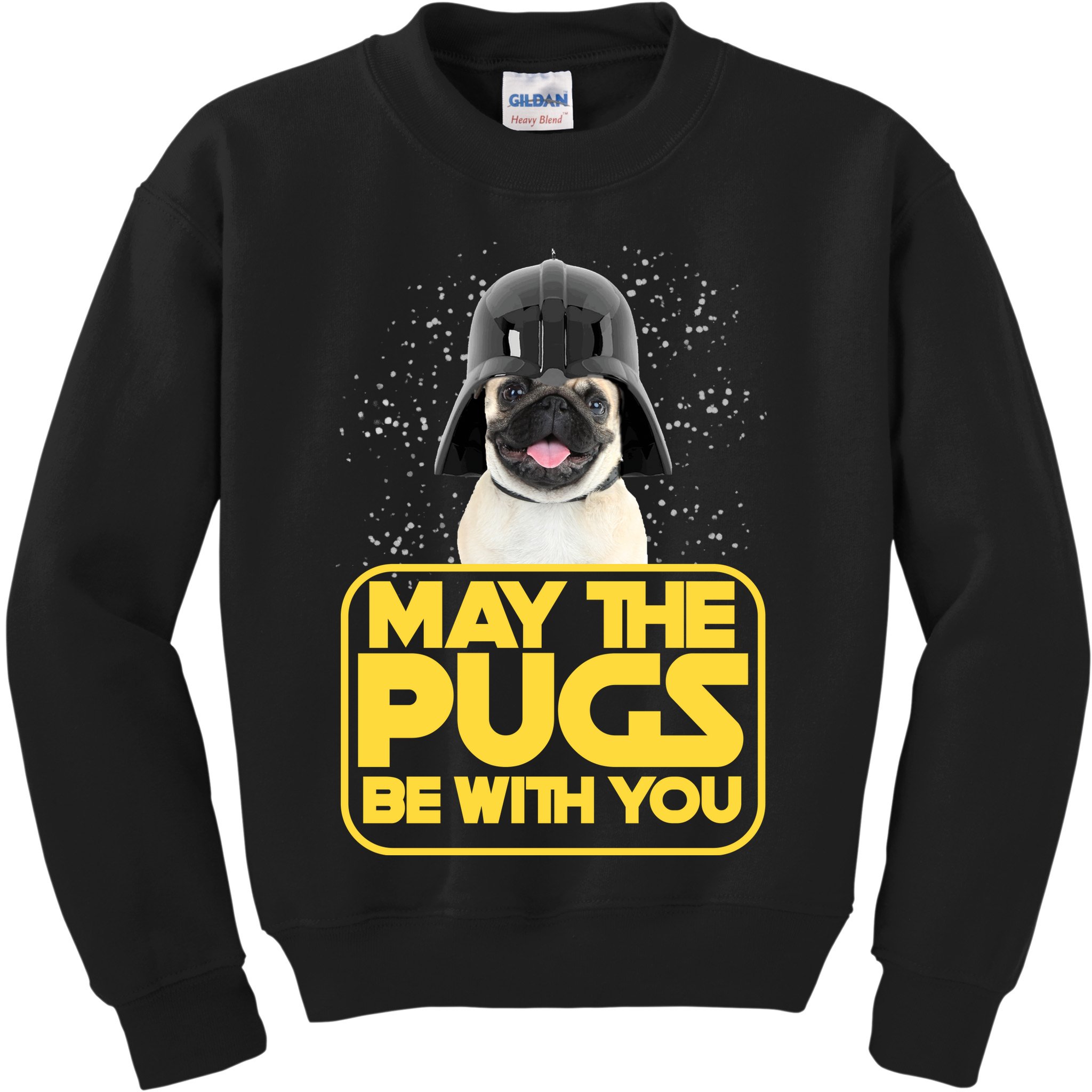 May The Pugs Be With You Kids Sweatshirt
