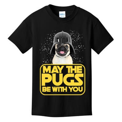 May The Pugs Be With You Kids T-Shirt