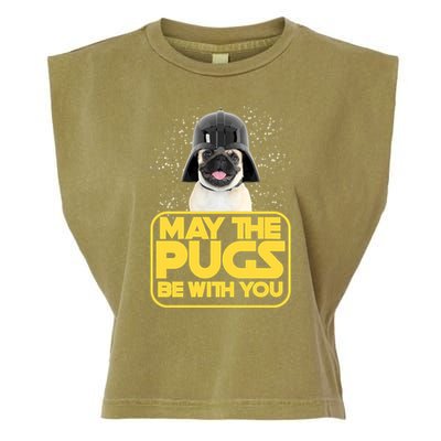 May The Pugs Be With You Garment-Dyed Women's Muscle Tee