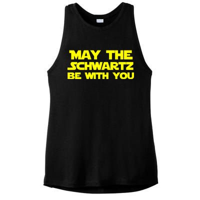 May The Schwartz Be With You Ladies PosiCharge Tri-Blend Wicking Tank