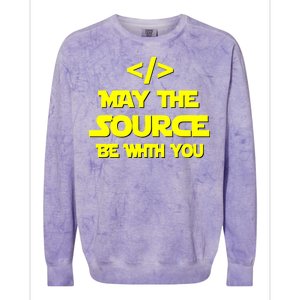 May The Source Be With You Colorblast Crewneck Sweatshirt