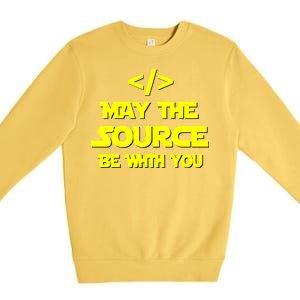 May The Source Be With You Premium Crewneck Sweatshirt