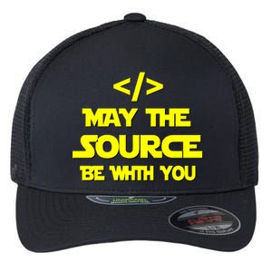 May The Source Be With You Flexfit Unipanel Trucker Cap