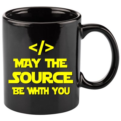 May The Source Be With You 11oz C Handle Ceramic Mug