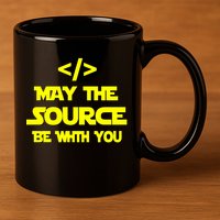 May The Source Be With You 11oz C Handle Ceramic Mug