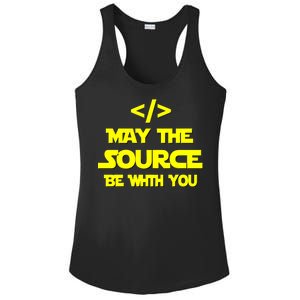 May The Source Be With You Ladies PosiCharge Competitor Racerback Tank