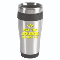 May The Source Be With You 16oz Travel Tumbler