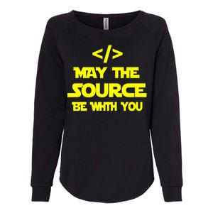 May The Source Be With You Womens California Wash Sweatshirt