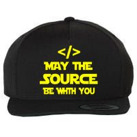 May The Source Be With You Wool Snapback Cap