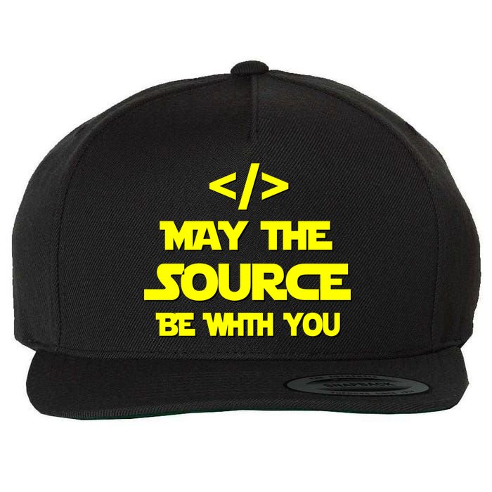 May The Source Be With You Wool Snapback Cap
