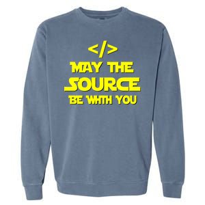 May The Source Be With You Garment-Dyed Sweatshirt