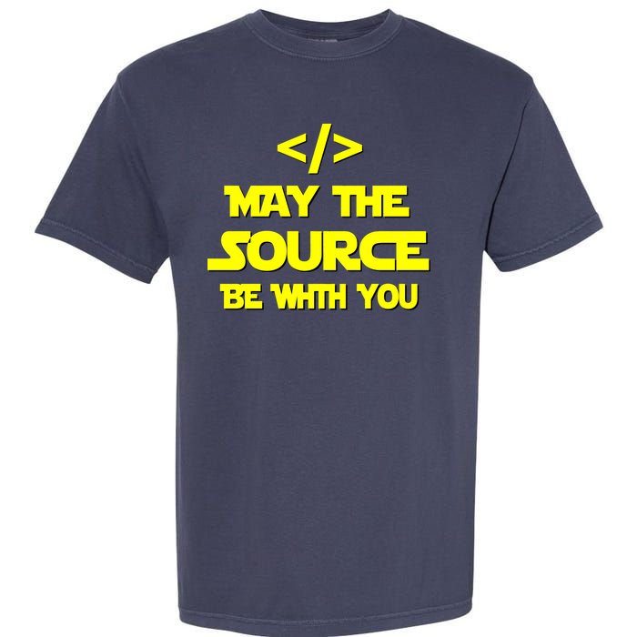 May The Source Be With You Garment-Dyed Heavyweight T-Shirt