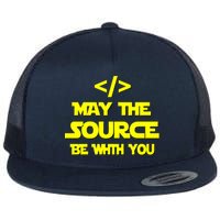 May The Source Be With You Flat Bill Trucker Hat