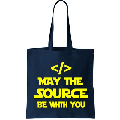 May The Source Be With You Tote Bag
