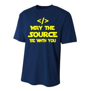 May The Source Be With You Performance Sprint T-Shirt