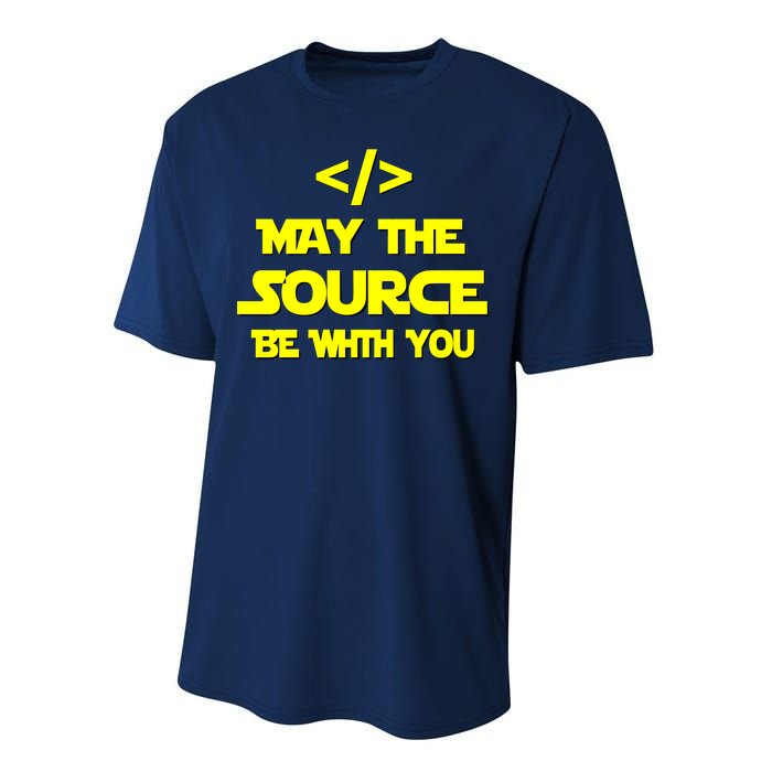 May The Source Be With You Performance Sprint T-Shirt