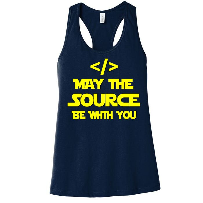 May The Source Be With You Women's Racerback Tank