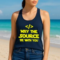 May The Source Be With You Womens Tank Top