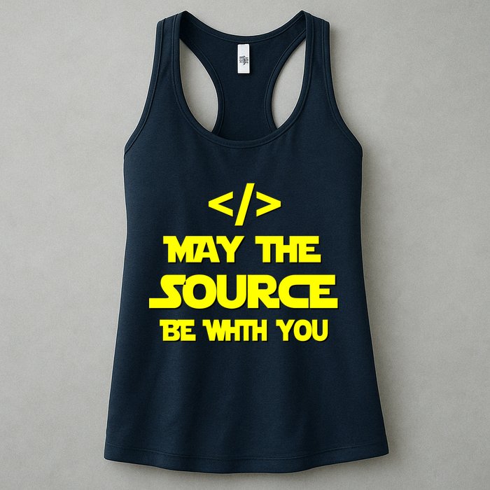 May The Source Be With You Womens Tank Top