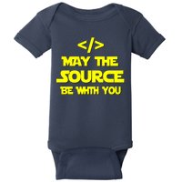 May The Source Be With You Baby Bodysuit