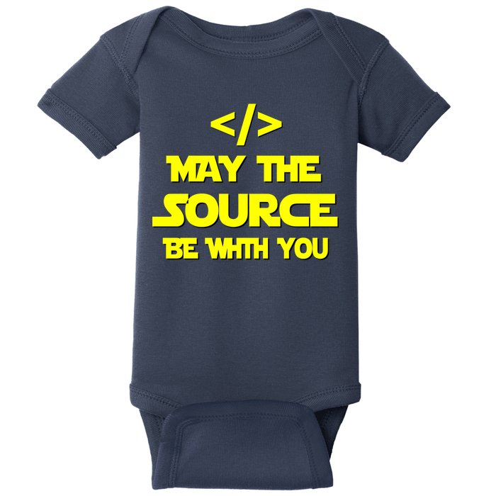 May The Source Be With You Baby Bodysuit