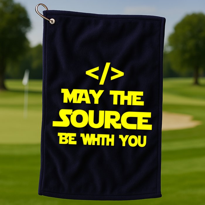 May The Source Be With You Golf Towel