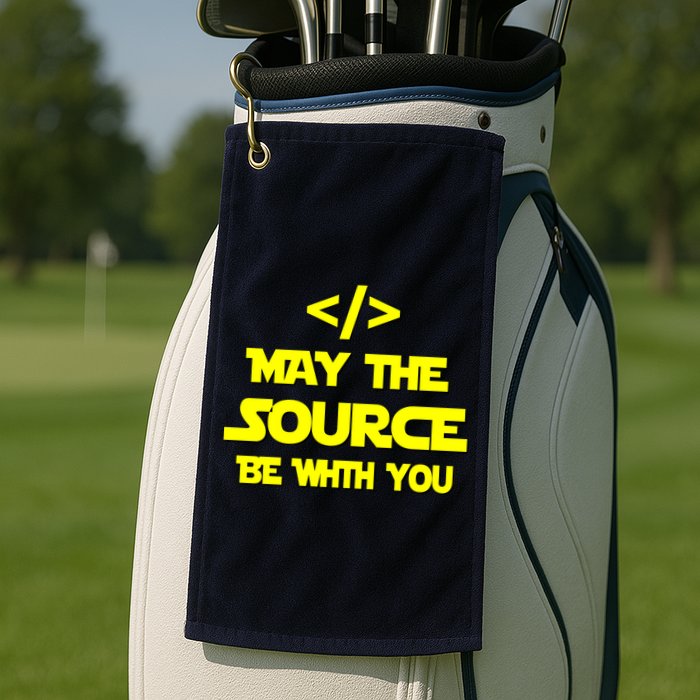 May The Source Be With You Golf Towel