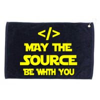 May The Source Be With You Grommeted Golf Towel