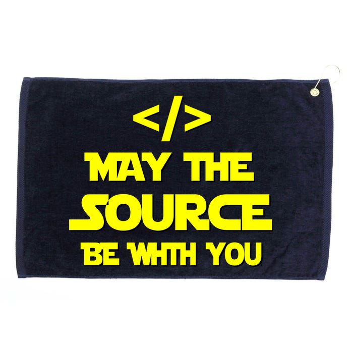 May The Source Be With You Grommeted Golf Towel