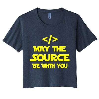 May The Source Be With You Crop Top