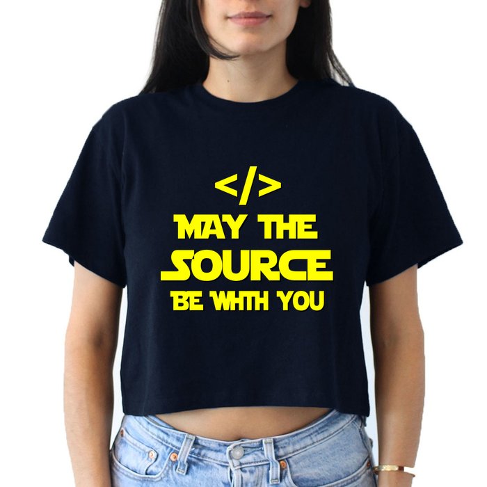 May The Source Be With You Crop Top