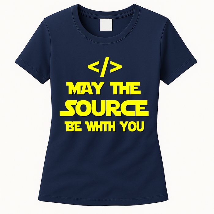 May The Source Be With You Womens T-Shirt